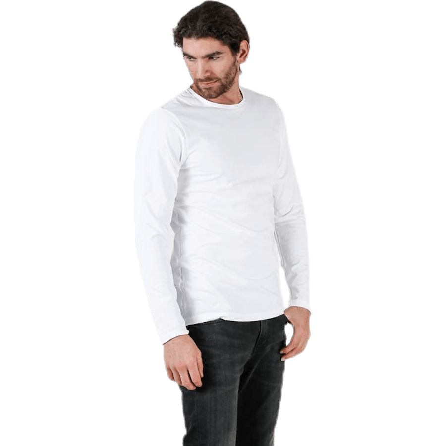 Crew Neck Longsleeve Hvid
