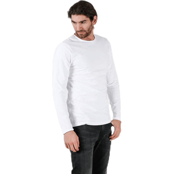 Crew Neck Longsleeve Hvid