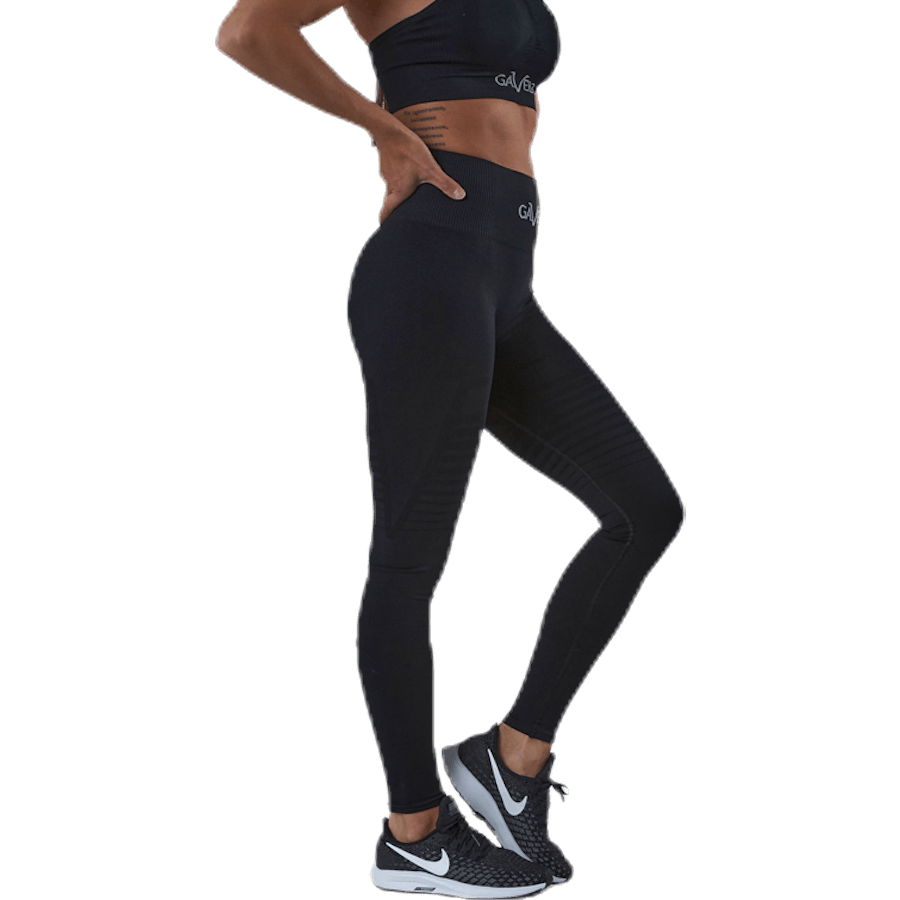 Seamless Black Leggings Black