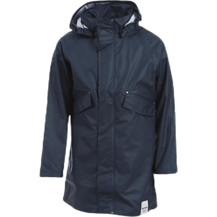Parka Junior en PU Bleu