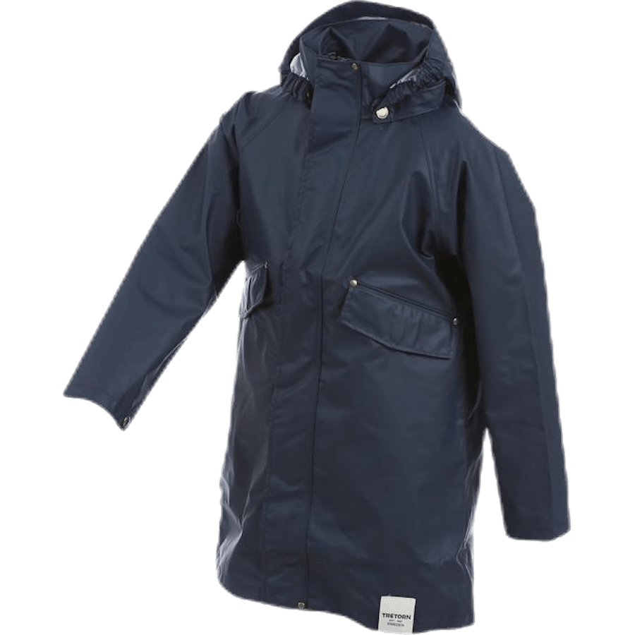 Parka Junior en PU Bleu