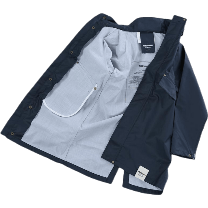 Parka Junior en PU Bleu