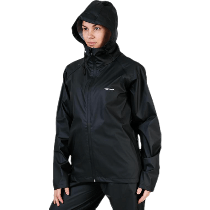 Ensemble de pluie pliable noir