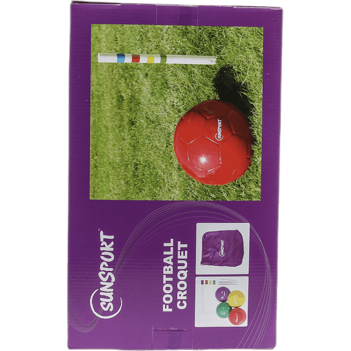 Fußball Krocket gemustert