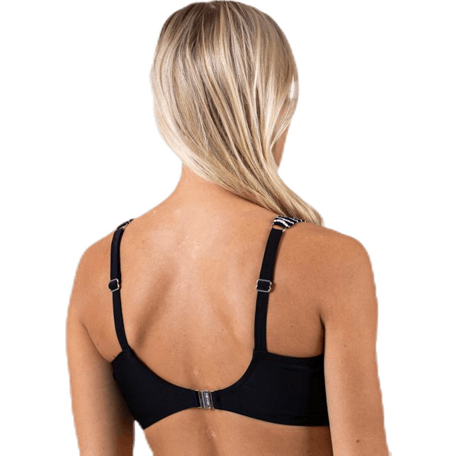 Haut torsadé Kanters Wild In Stripes Blanc/Noir