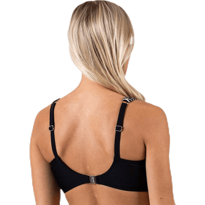 Haut torsadé Kanters Wild In Stripes Blanc/Noir