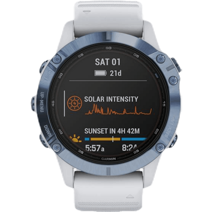 Fenix 6 Pro Solar Bleu/Blanc