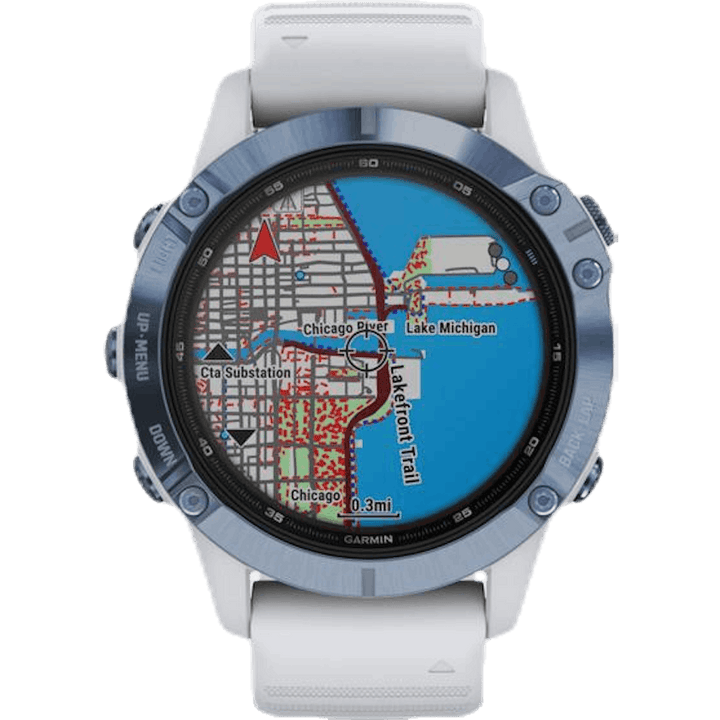 Fenix 6 Pro Solar Bleu/Blanc