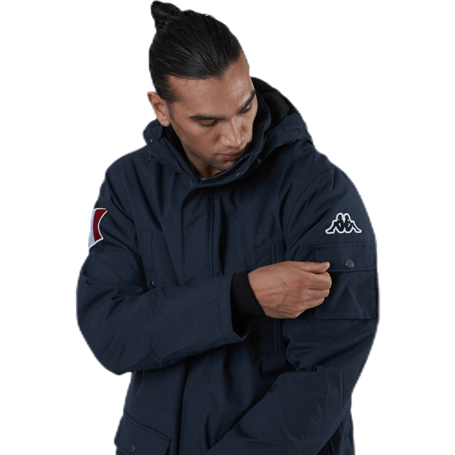 Veste d'hiver à capuche Jackson bleue