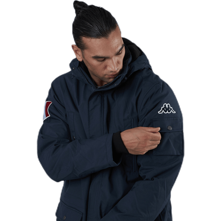 Veste d'hiver à capuche Jackson bleue