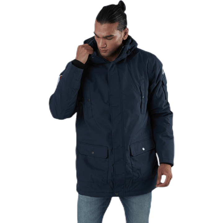 Veste d'hiver à capuche Jackson bleue