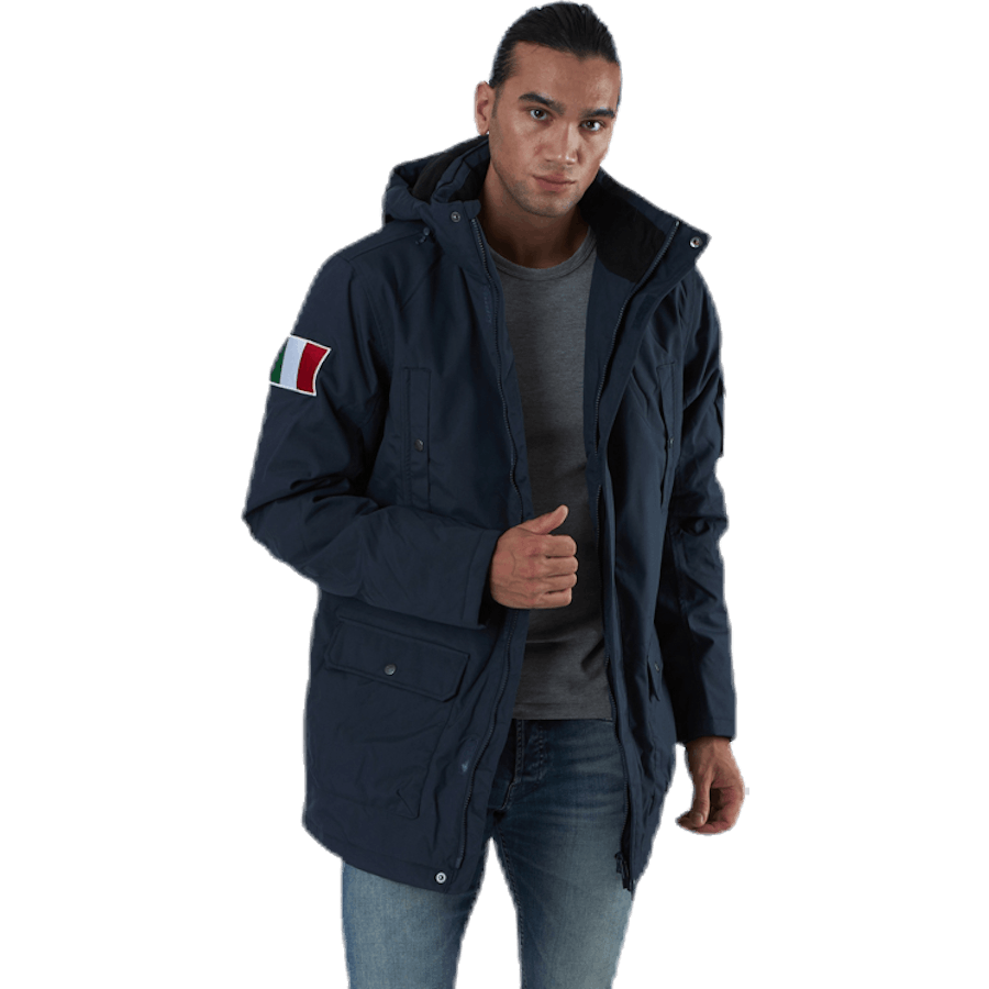 Veste d'hiver à capuche Jackson bleue