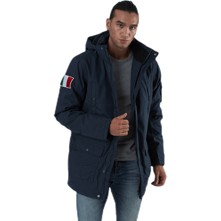 Veste d'hiver à capuche Jackson bleue