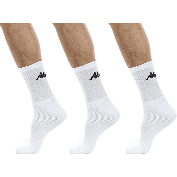 Tennis Trisper Socken 3pk Weiß/Schwarz