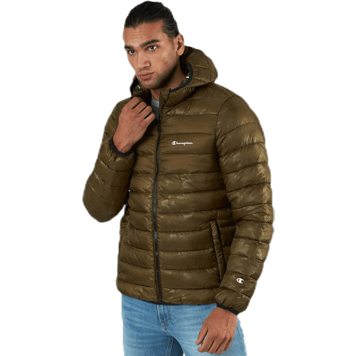 Veste à capuche verte