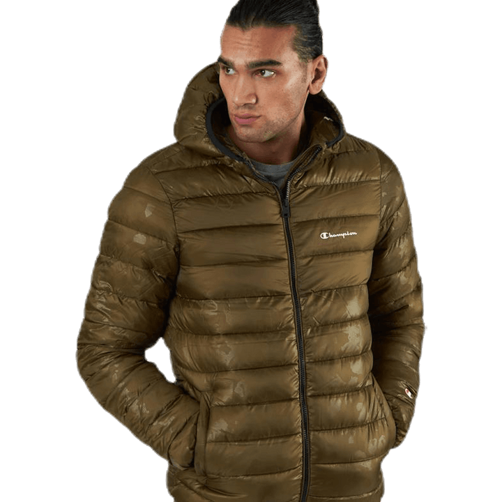 Veste à capuche verte