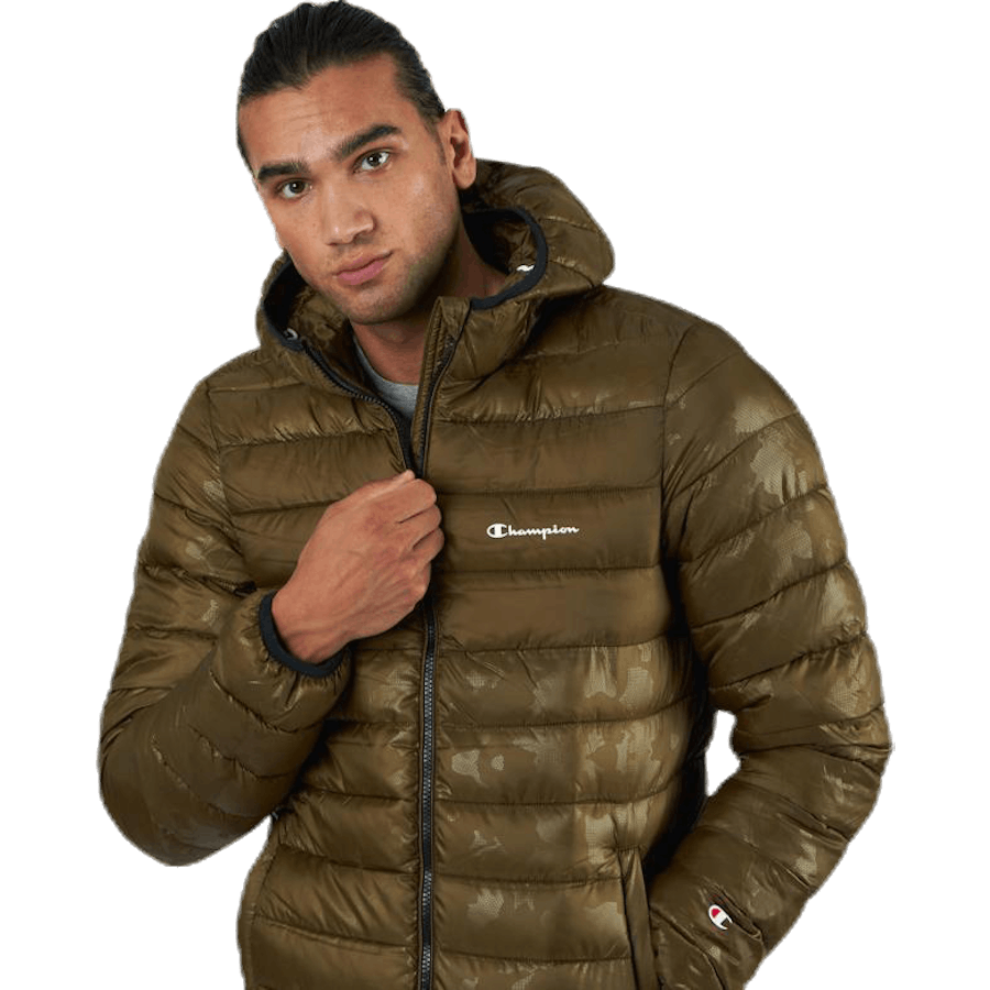 Veste à capuche verte