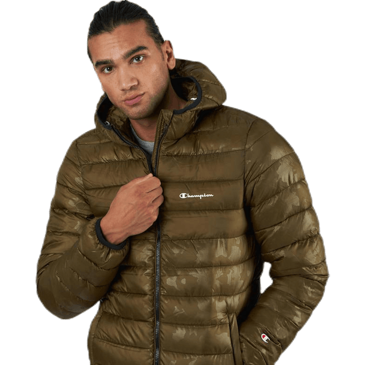 Veste à capuche verte