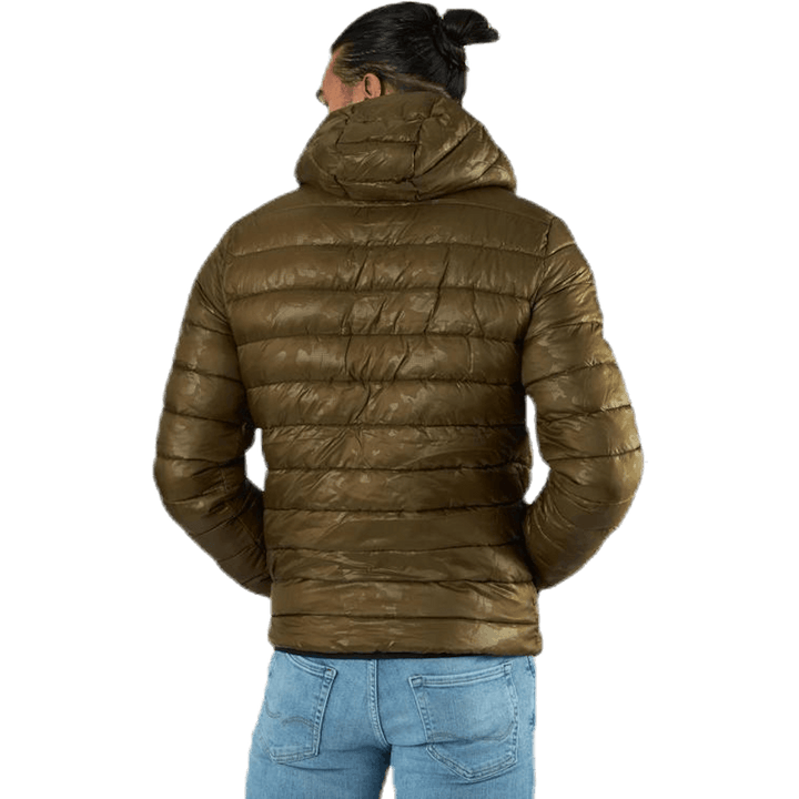 Veste à capuche verte