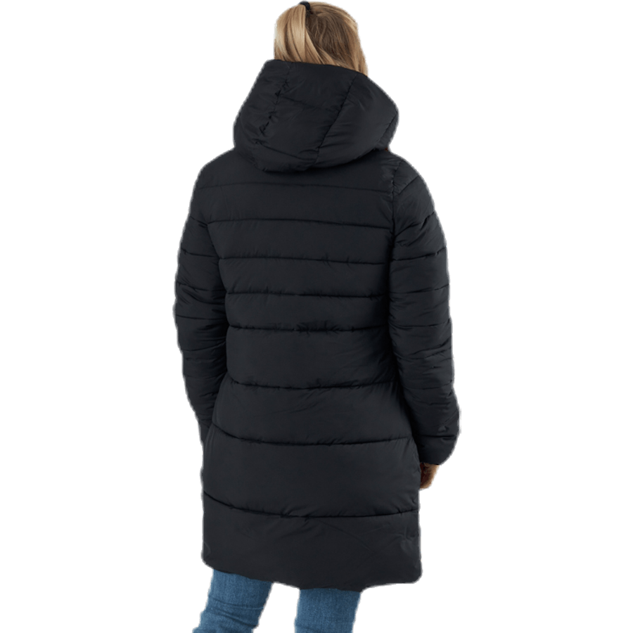 Hooded Polyfilled Jacket Black