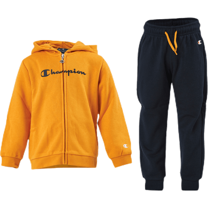 Hooded Full Zip Suit Junior Geel