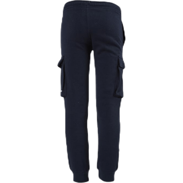 Juniorskie spodnie z mankietami ze ściągacza w kolorze niebieskim