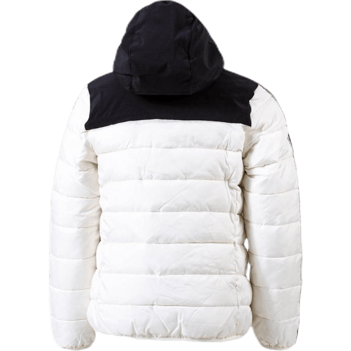 Jacka med huva för flickor Vit/Svart