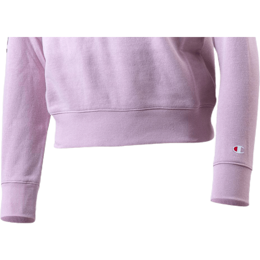 Sweat-shirt demi-zip pour fille rose