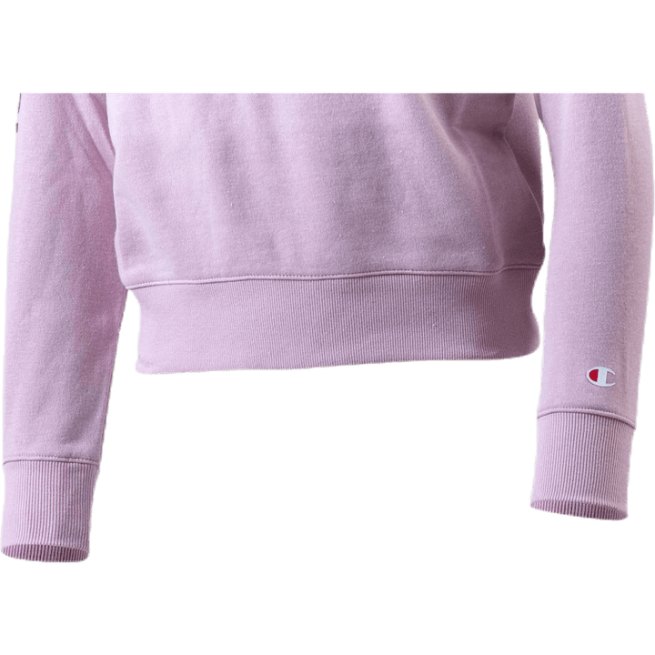 Sweat-shirt demi-zip pour fille rose