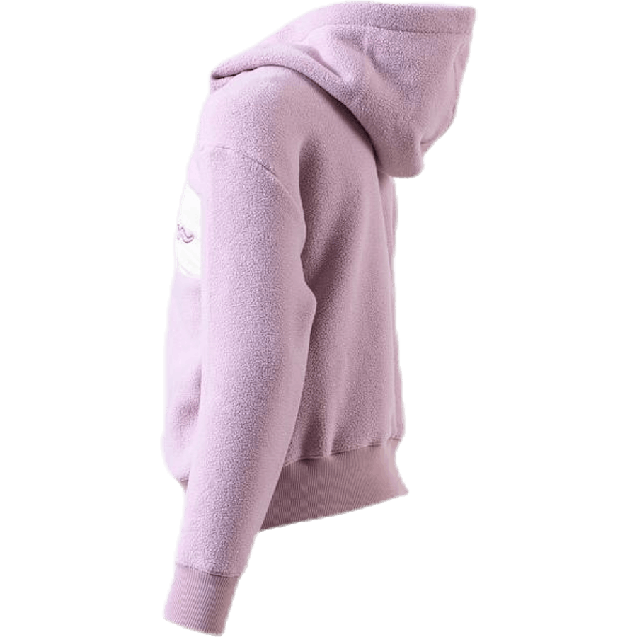 Polaire à capuche junior violette