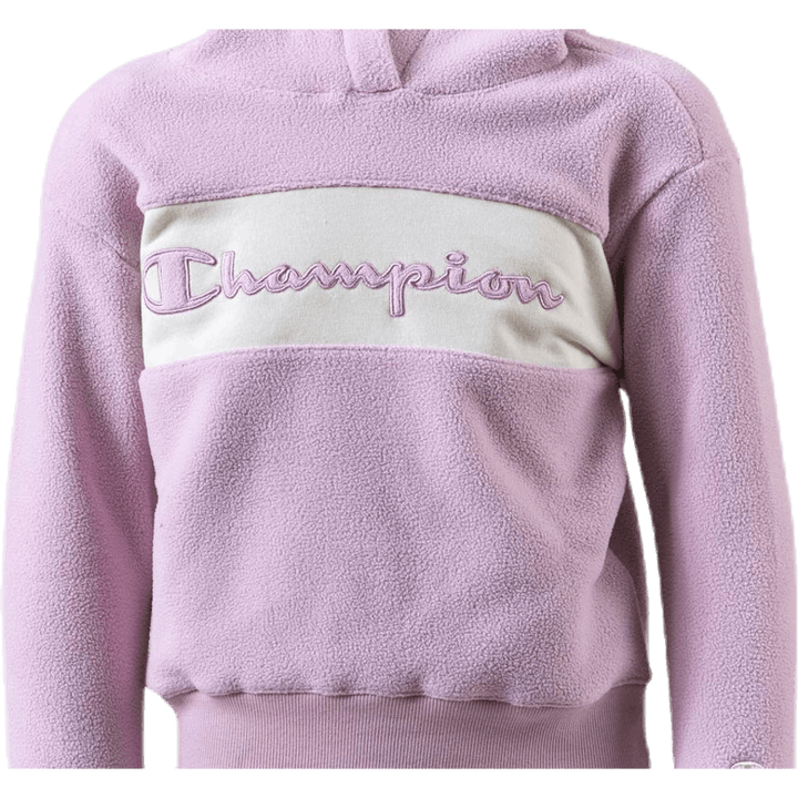 Polaire à capuche junior violette
