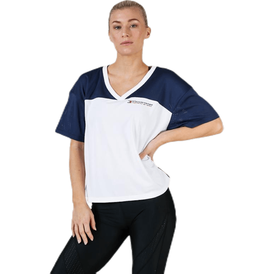 Síťované tričko Panel Blue