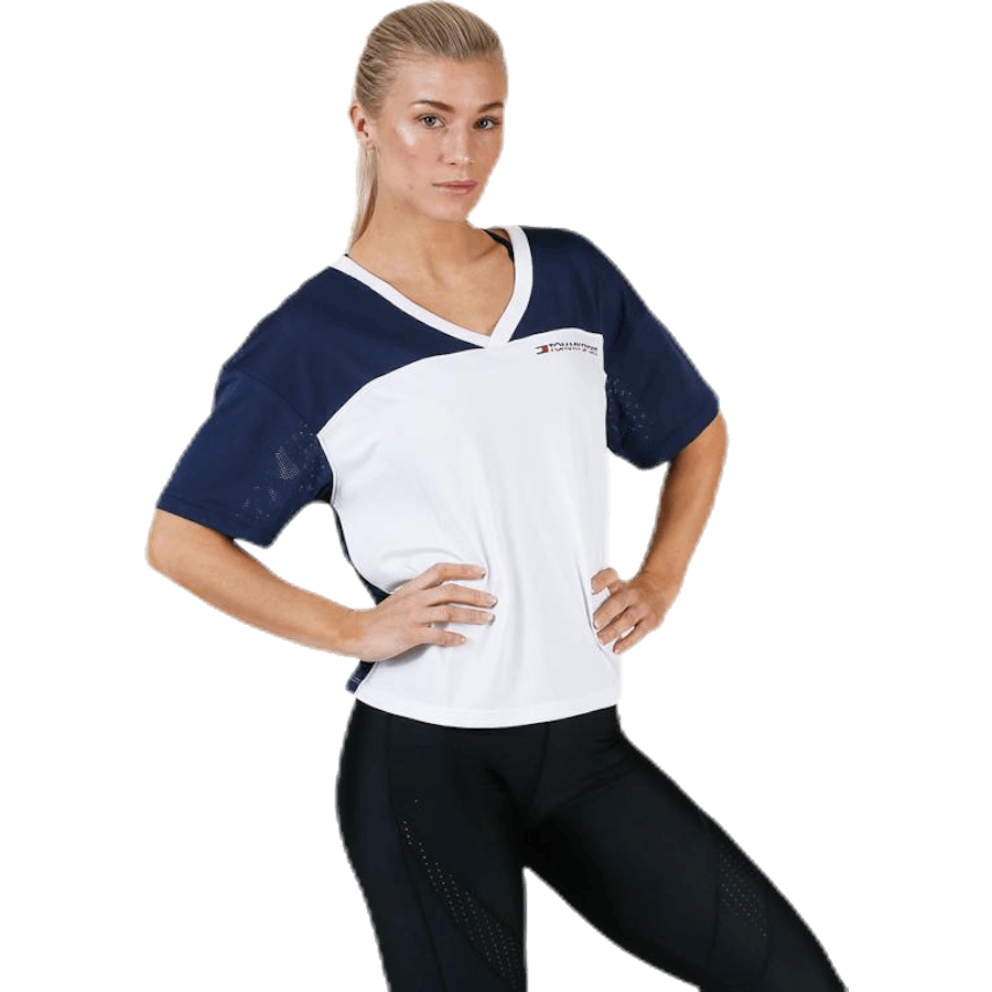 Síťované tričko Panel Blue