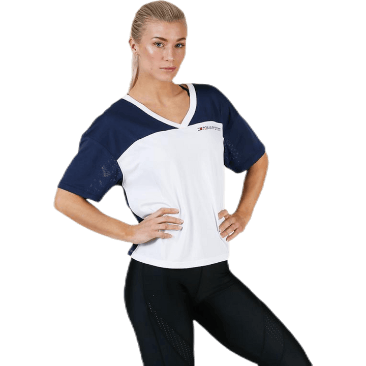 Síťované tričko Panel Blue