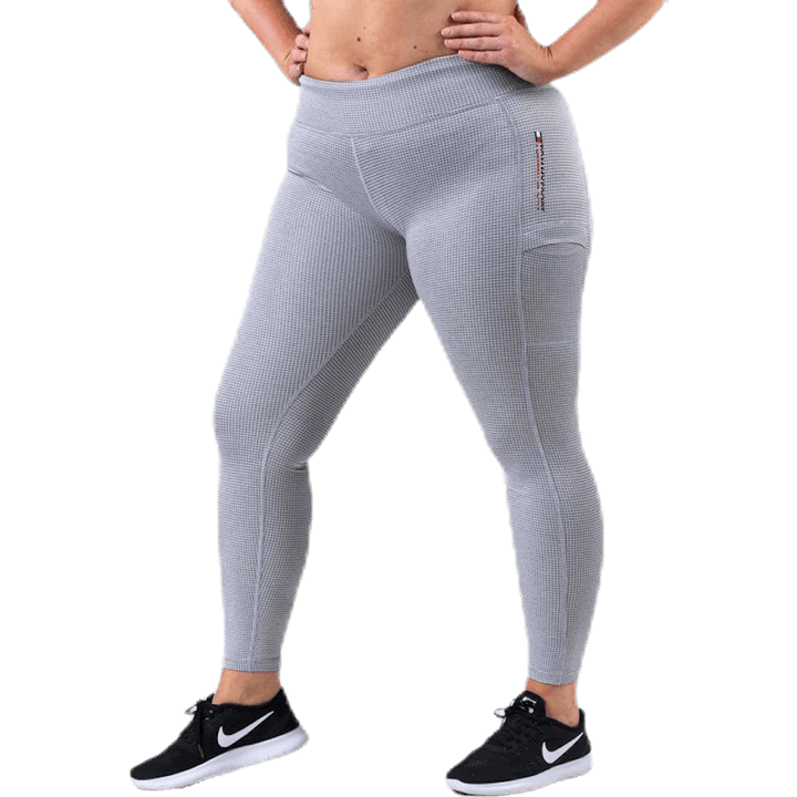 Legging Cargo-Taschen Grau