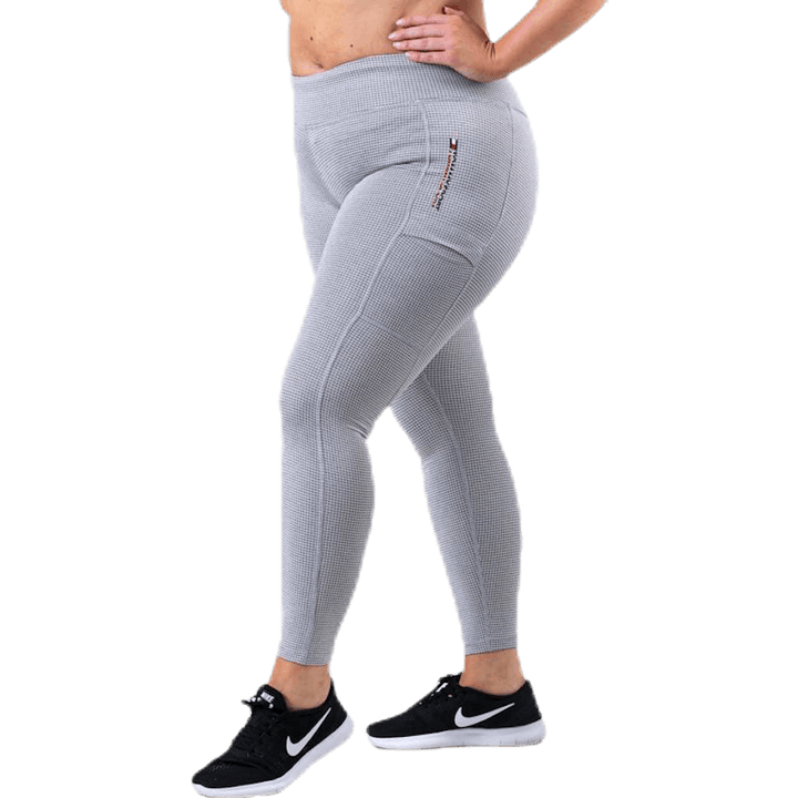 Legging Cargo-Taschen Grau