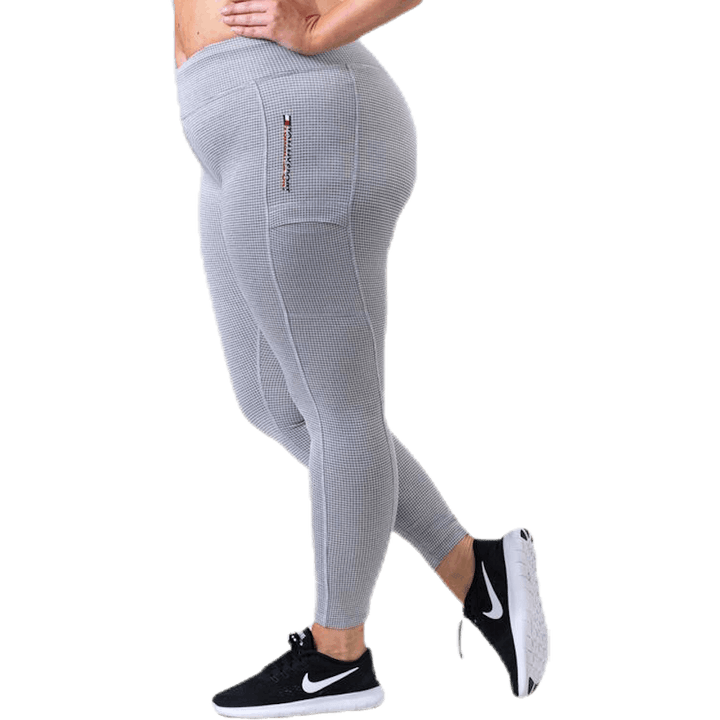 Legging Cargo-Taschen Grau