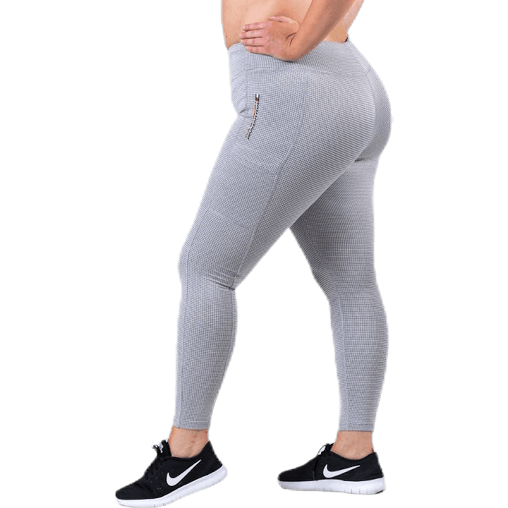 Legging Cargo-Taschen Grau