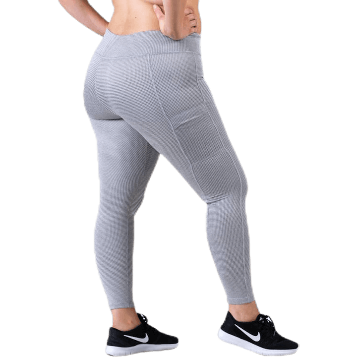 Legging Cargo-Taschen Grau