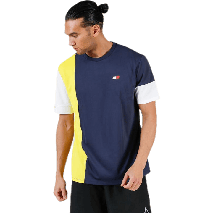 T-Shirt Colourblocked Gelb