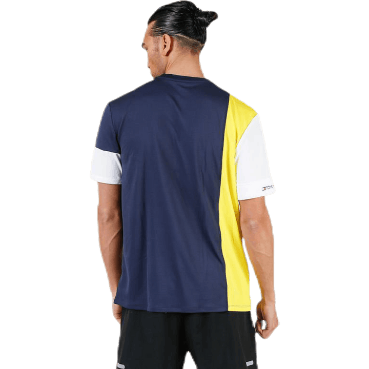 T-Shirt Colourblocked Gelb