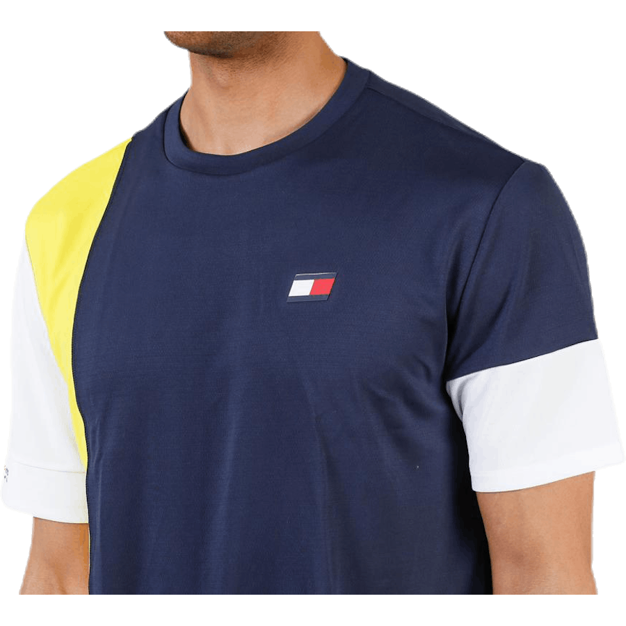 T-Shirt Colourblocked Gelb