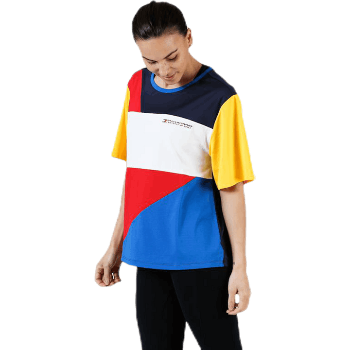 Maglietta Statement Colourblock rosso