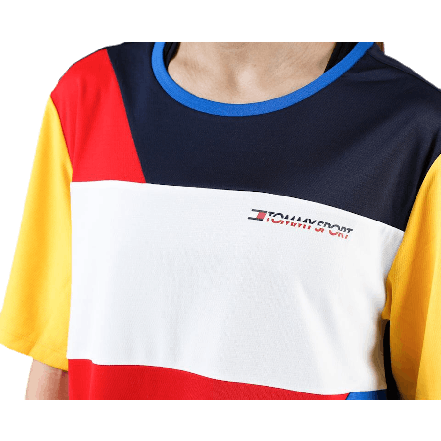 Maglietta Statement Colourblock rosso