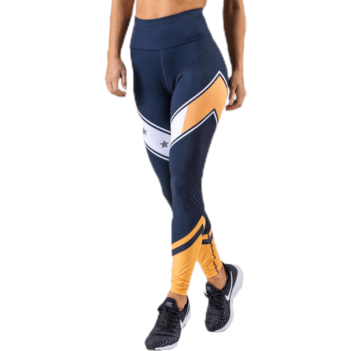 Block Legging Stars a tutta lunghezza Blu