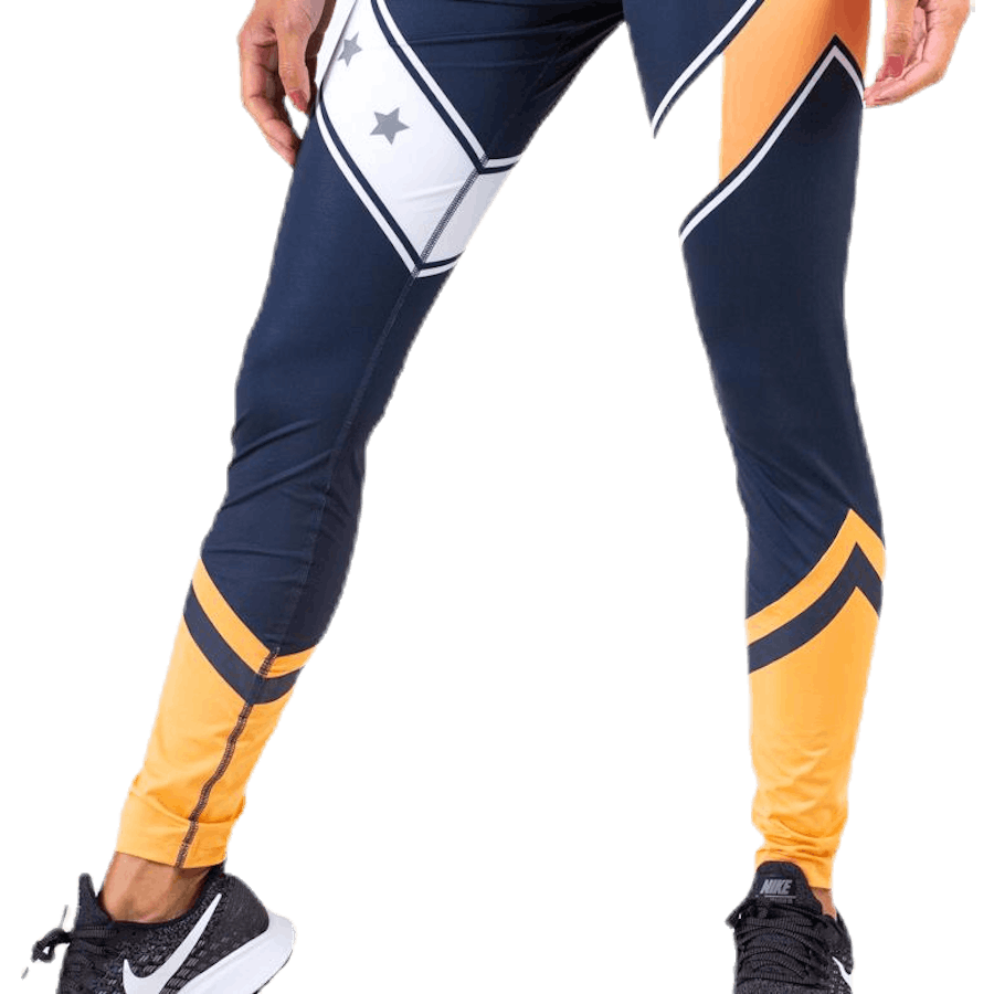 Block Legging Stars a tutta lunghezza Blu