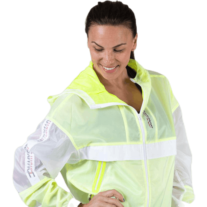 Coupe-vent avec ruban jaune