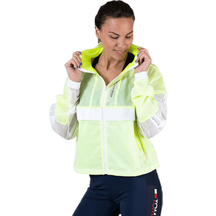 Coupe-vent avec ruban jaune