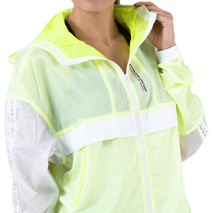 Coupe-vent avec ruban jaune