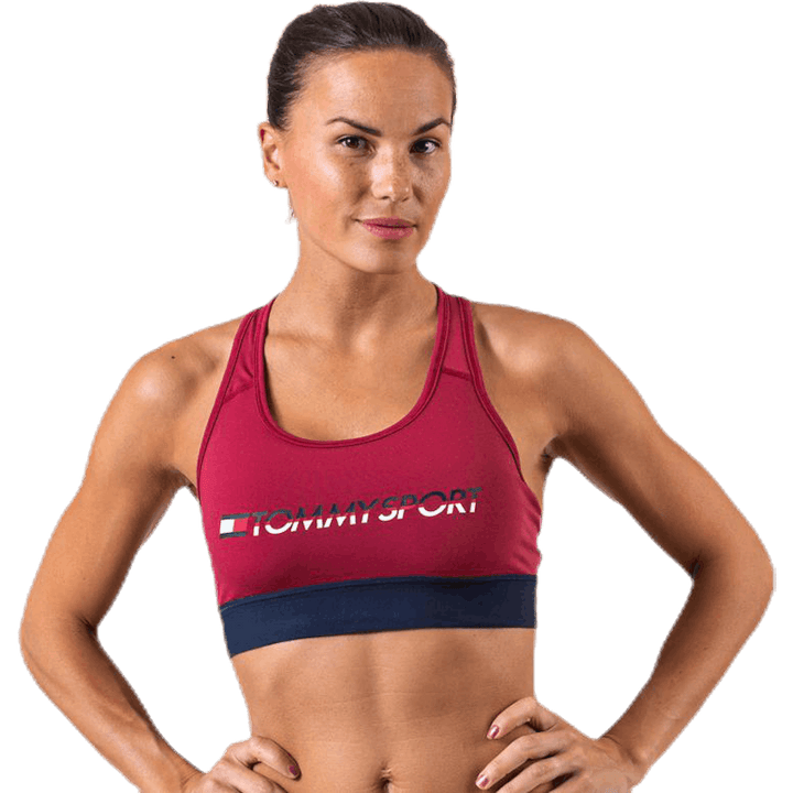 Reggiseno sportivo medio Tri Logo Rosso